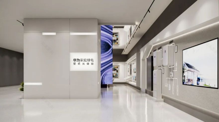 110m²浙江金华华为绿电展厅丨周笙笙展厅设计-9