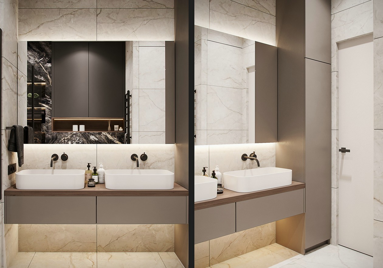 大理石与棕色，优雅风韵动人心弦-16