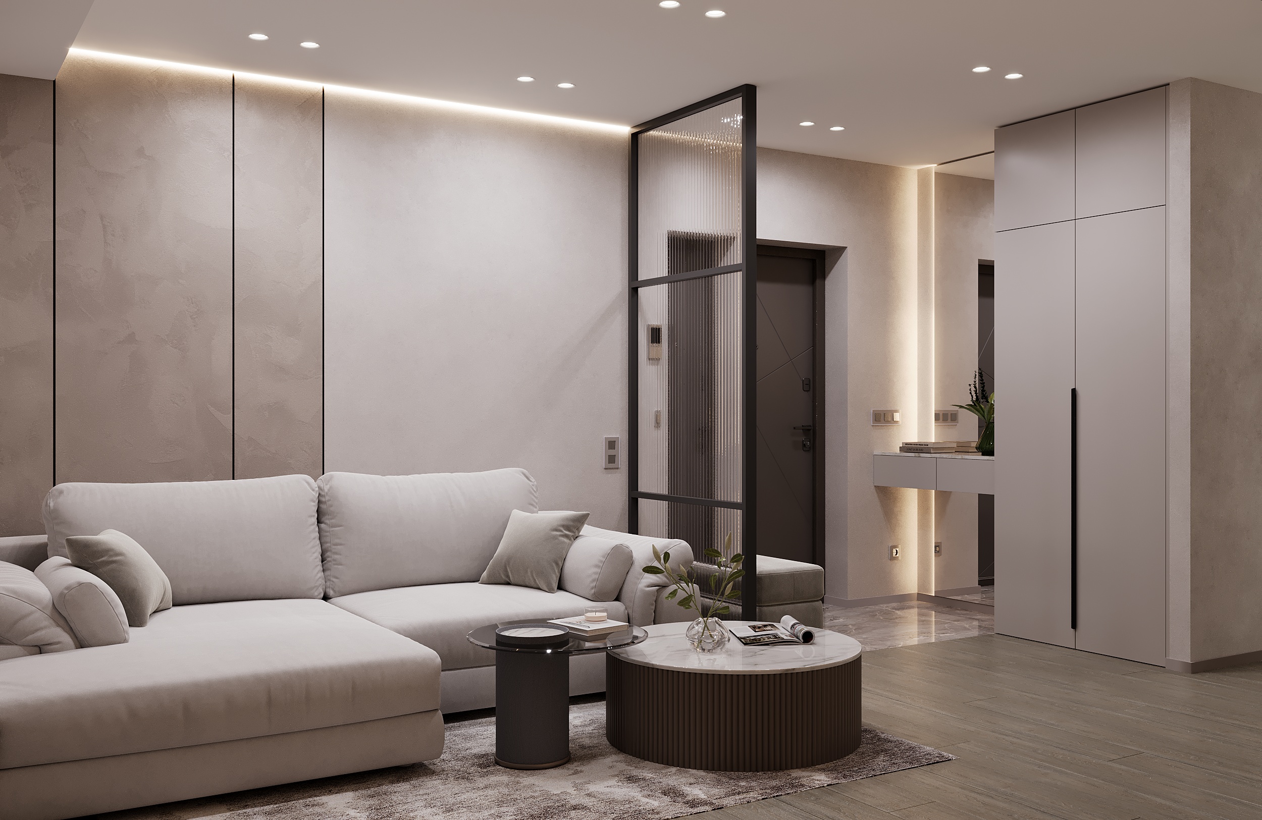 Contemporary 3-Room Apartment | Interior Visualization-4