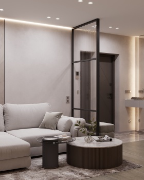 Contemporary 3-Room Apartment | Interior Visualization