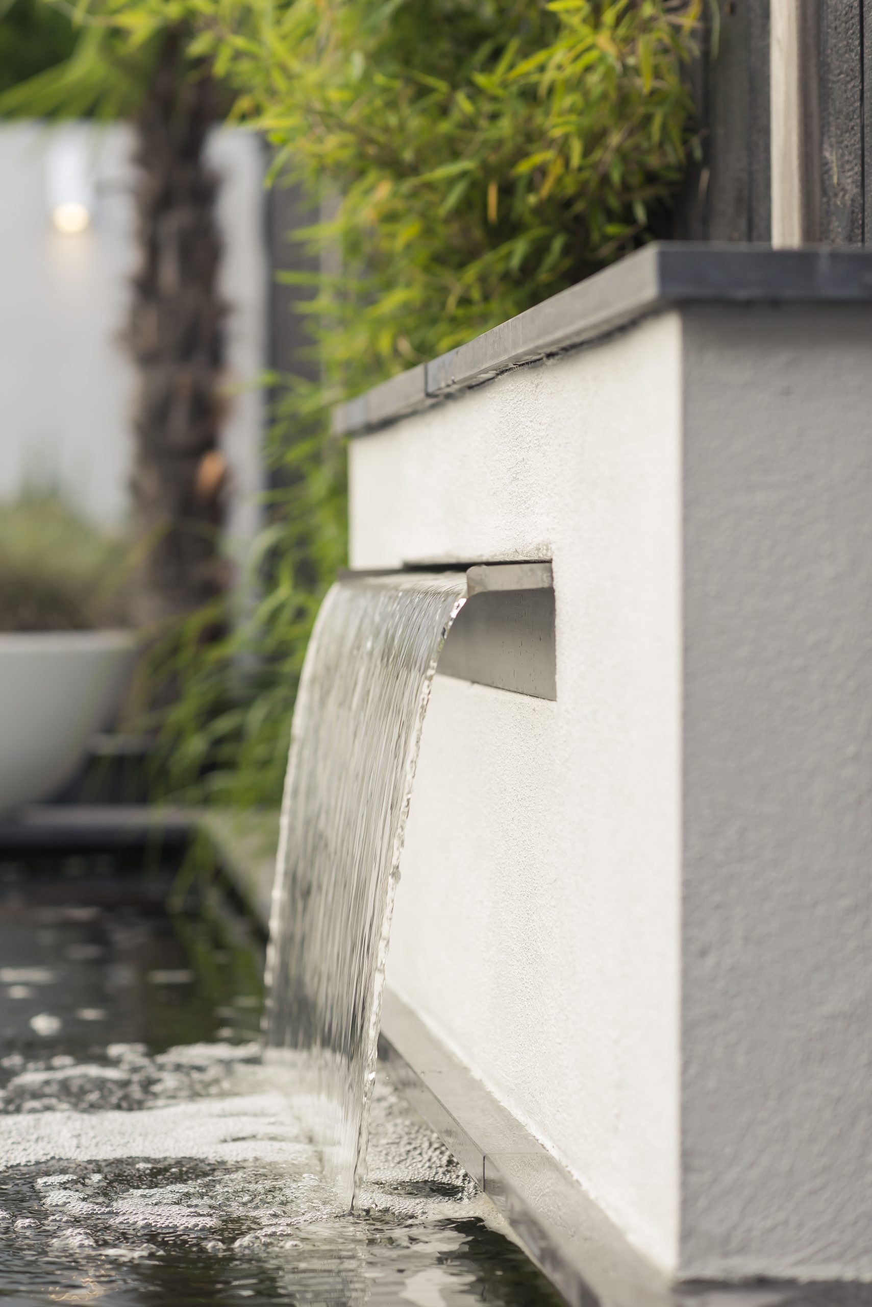 Landscaping with pond and veranda-15