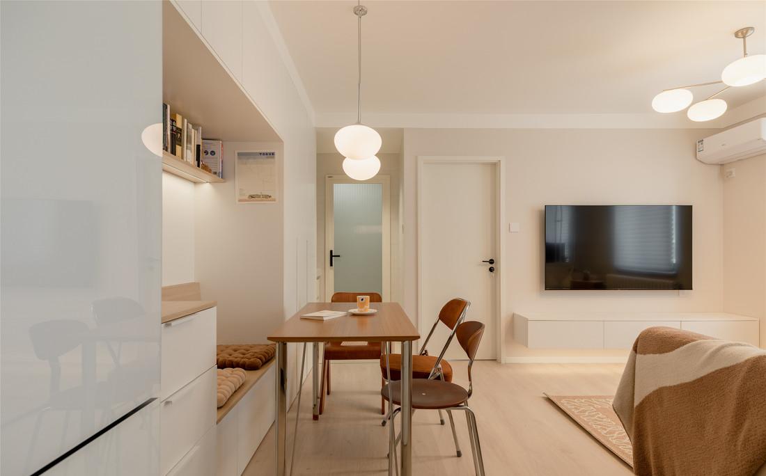 暖北欧风小户型,老破小变身-33