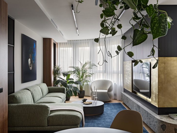 95㎡现代原木风公寓丨俄罗斯丨Veronika 和 Ales Fomenko 设计师-1