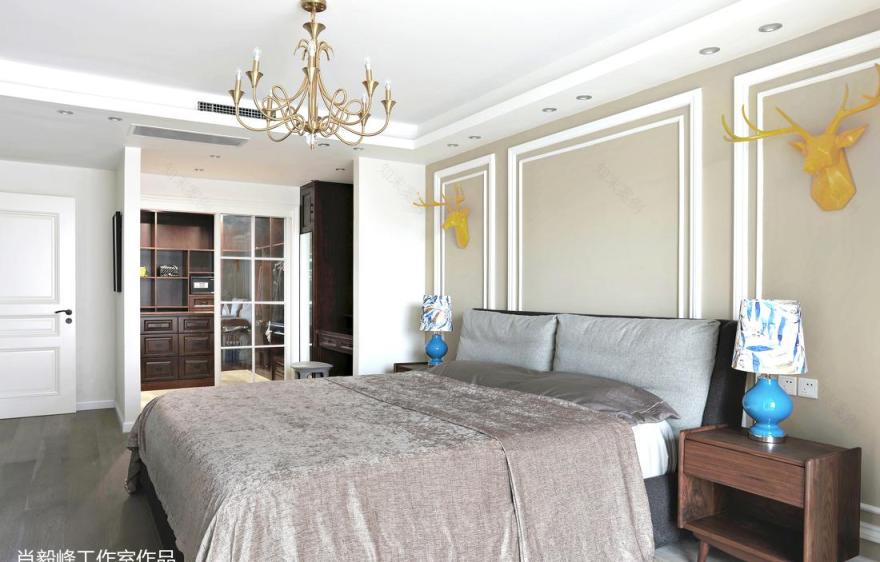 温馨北欧风,家庭娱乐室与工作区的完美融合-19