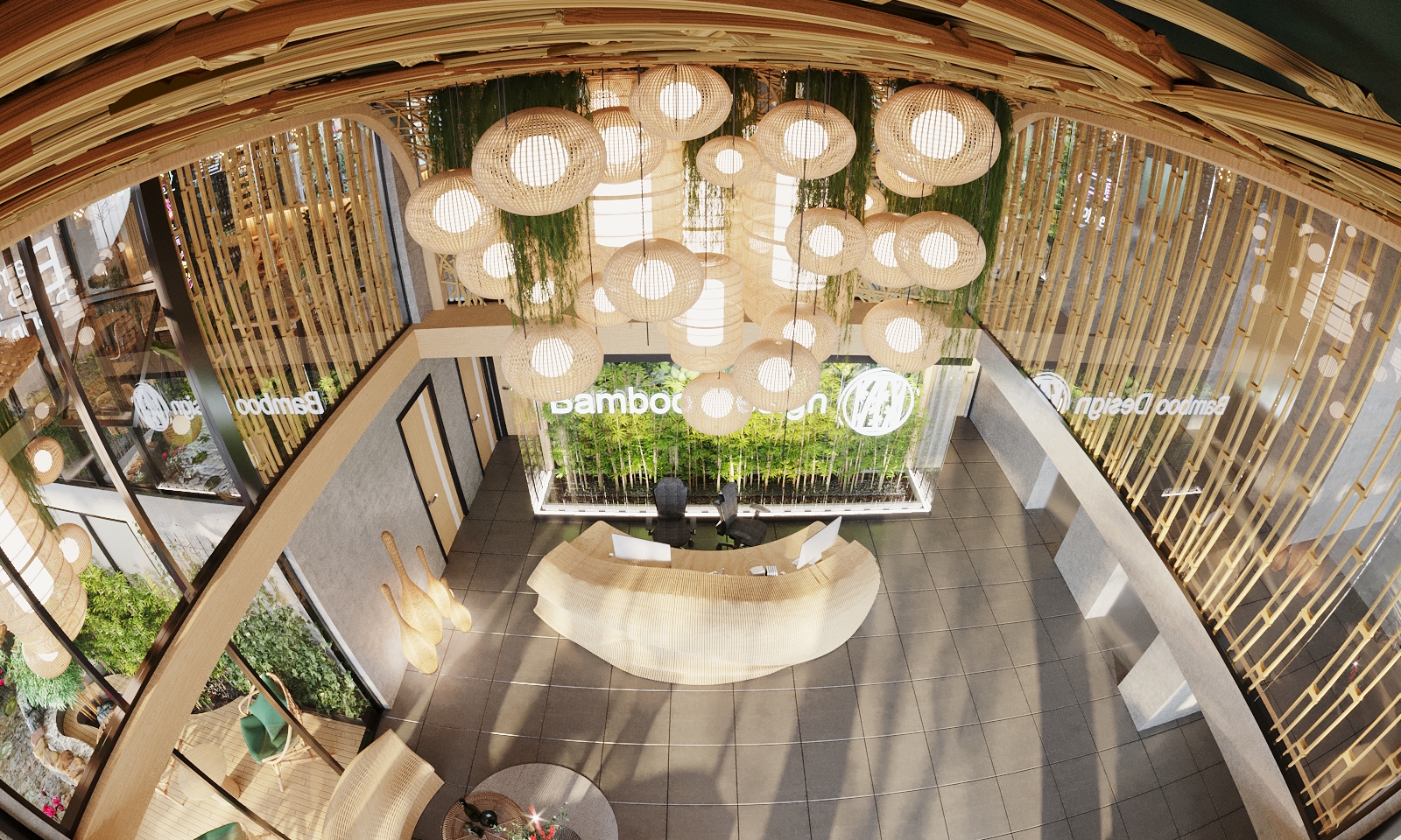 竹子办公室·大厅餐具室-13