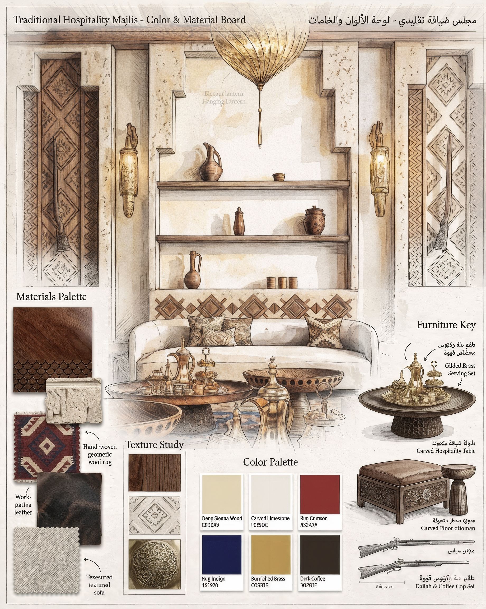 马吉里斯厅及餐厅设计 丨沙特阿拉伯丨FATMA ALZAHRAA-12