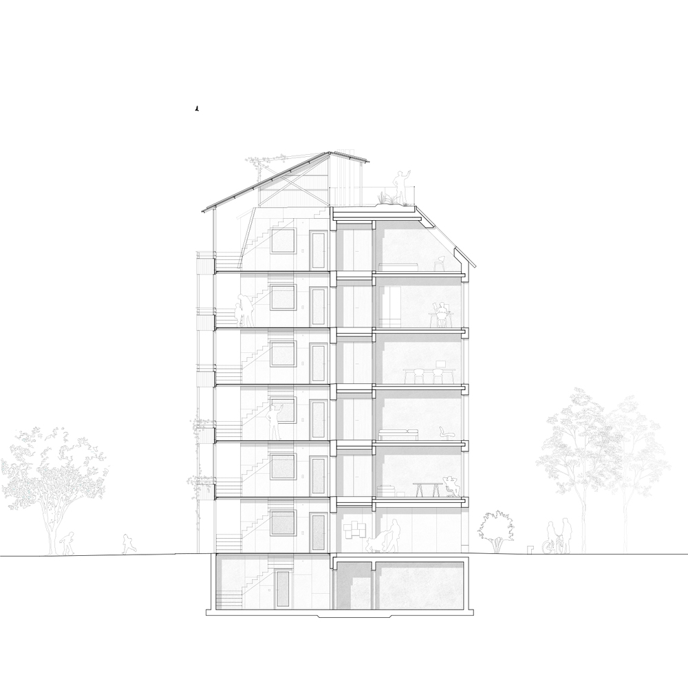 灵活共享的瑞士 Abakus CoHousing丨Stereo Architektur-45