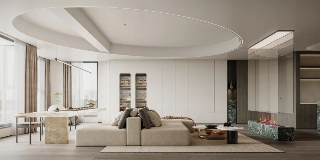 长沙 180m²自然隐奢空间丨中国长沙丨周笙笙全案设计工作室-6