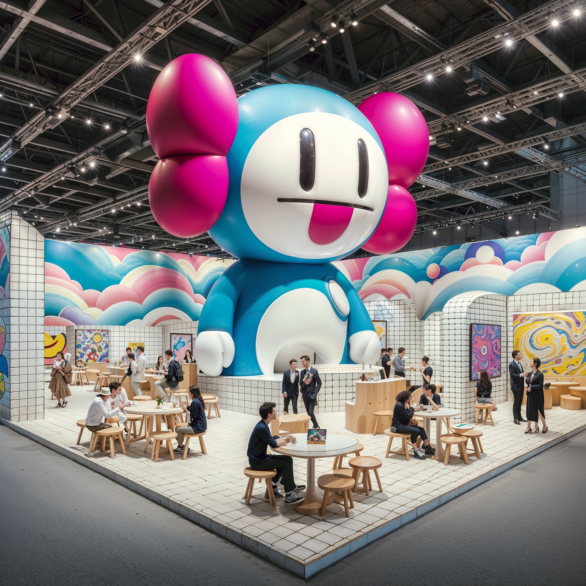 Exhibition stand TAKASHI MURAKAMI ai booth-2