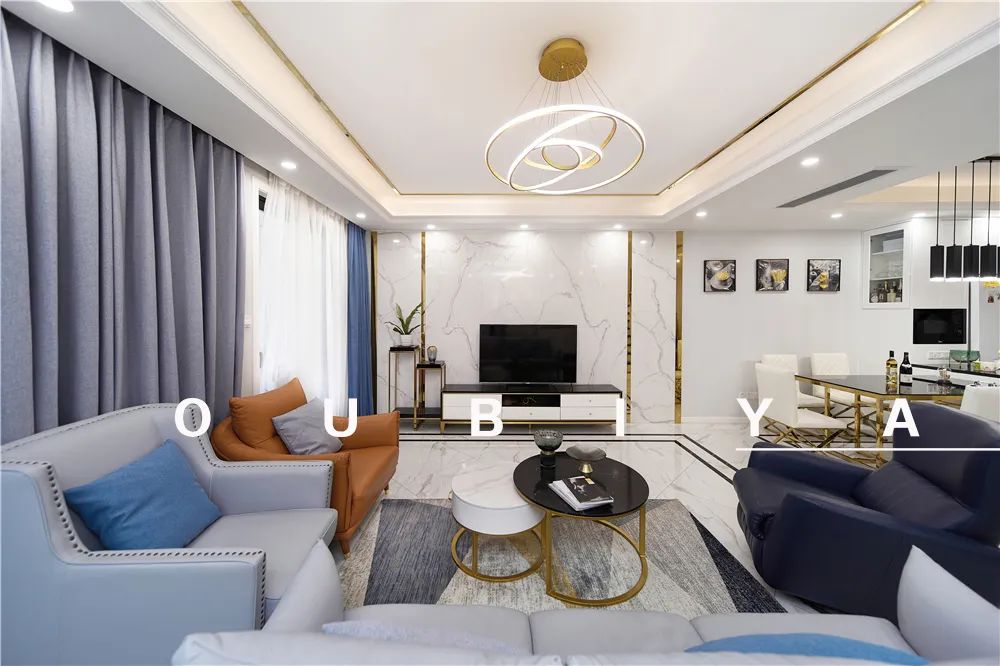 现代轻奢四居室家居设计丨中国上海丨欧碧雅空间设计-21