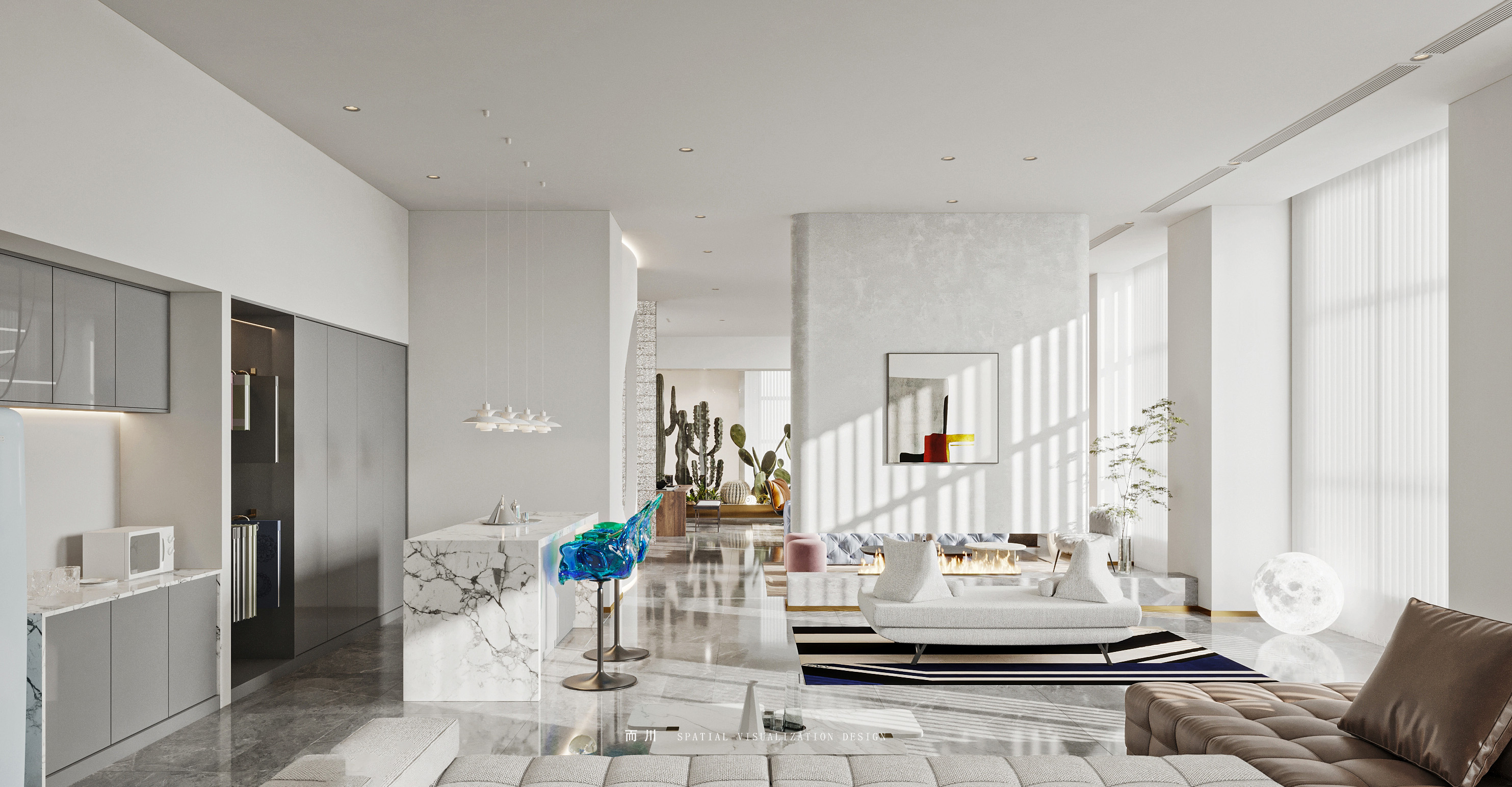 办公室项目丨而川空间可视化工作室-9