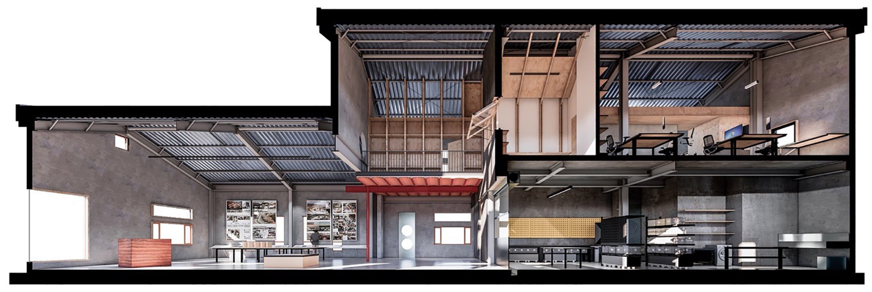 生土建筑与文化（西安）研究中心室内设计丨中国西安丨土上工作室-15