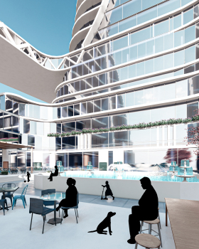 V  TOWER  NEW ALAMEIN CITY商业与住宅塔楼丨开罗大学工程学院建筑系