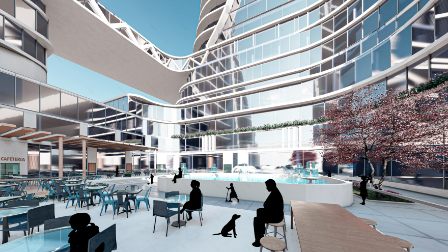 V TOWER NEW ALAMEIN CITY商业与住宅塔楼丨开罗大学工程学院建筑系-10