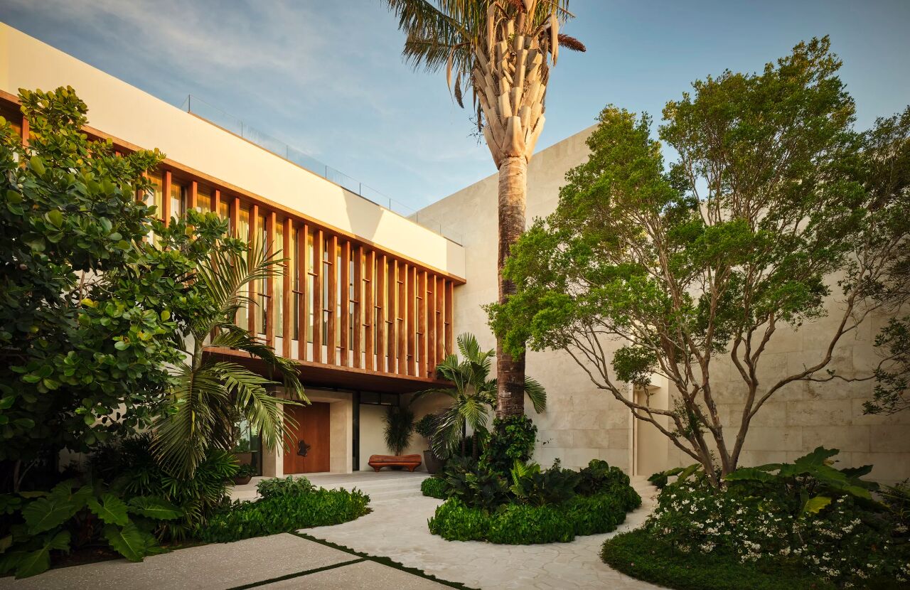 迈阿密海岸线2000㎡的禅意艺术私宅丨美国迈阿密丨Kelly Behun Studio-49