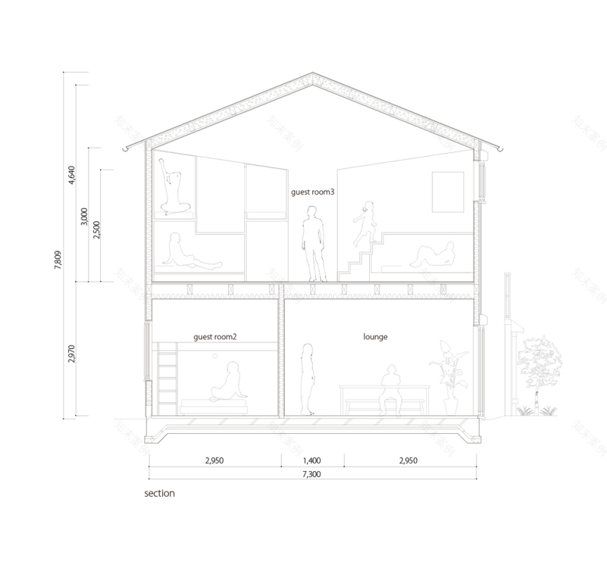 京都传统区位的创新胶囊旅馆设计-20