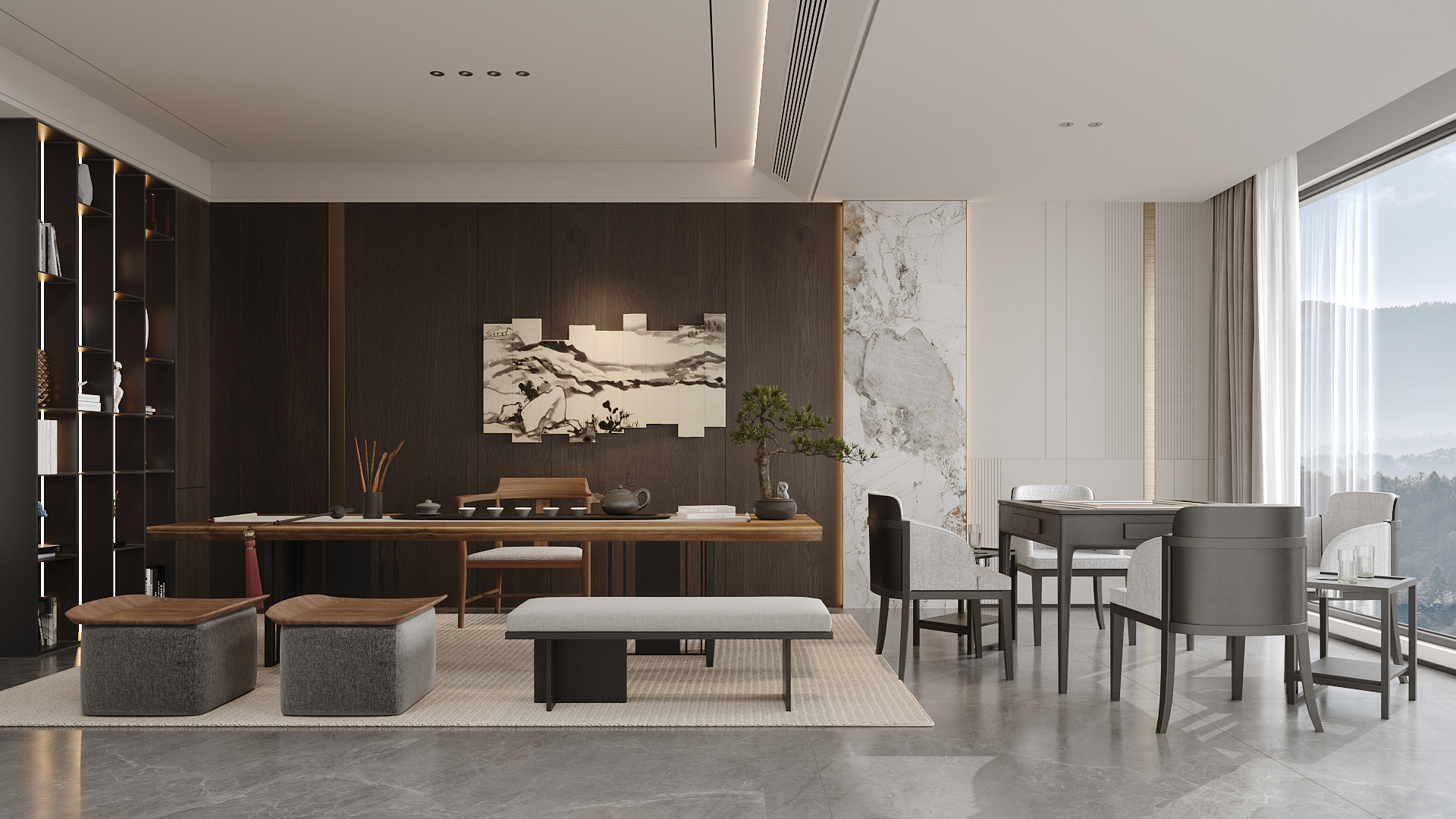 临雅奢意空间韵味办公空间设计-19