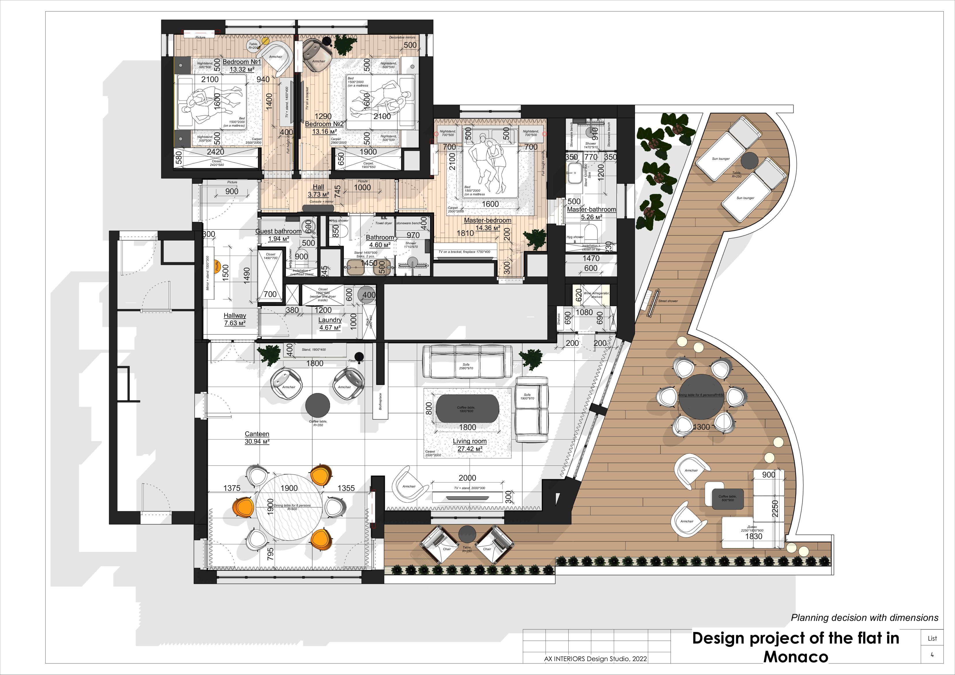 Drawings of Monaco apartment-3