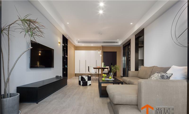 南京尚居装饰设计丨平层丨紫金华府现代风格，极简清爽解油腻！-6