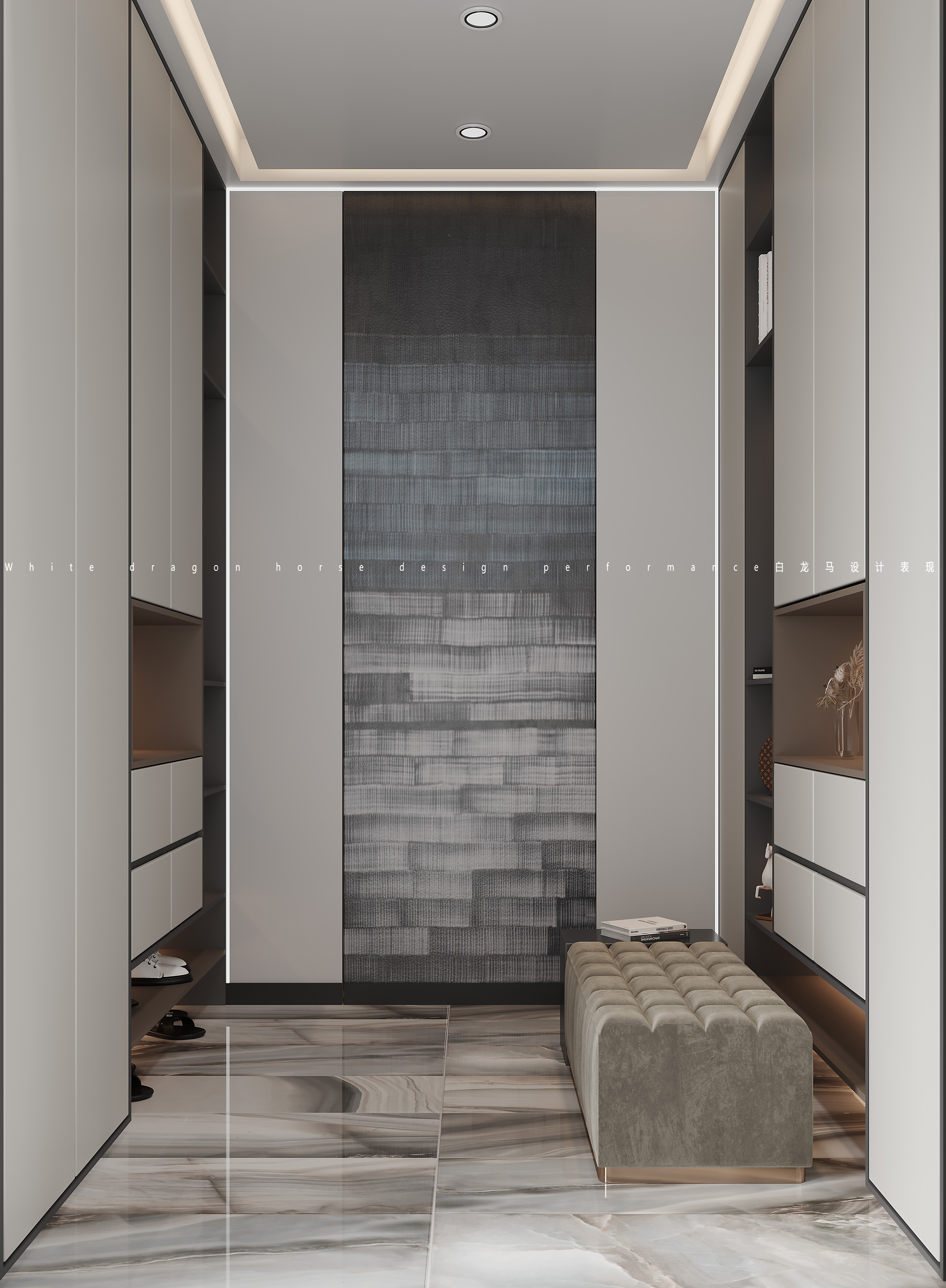 现代挑空别墅——白龙马效果图-6