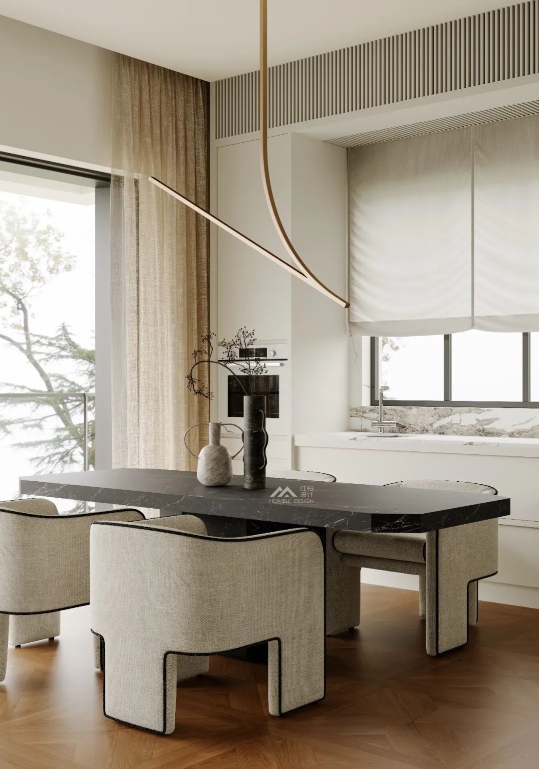 HOMBLE · 240㎡治愈系山景大平层设计丨中国深圳丨HOMBLE红柏设计-21