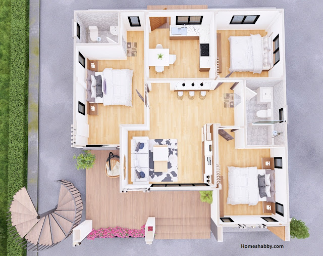 9 · 9 米带达克屋顶的房屋设计-12