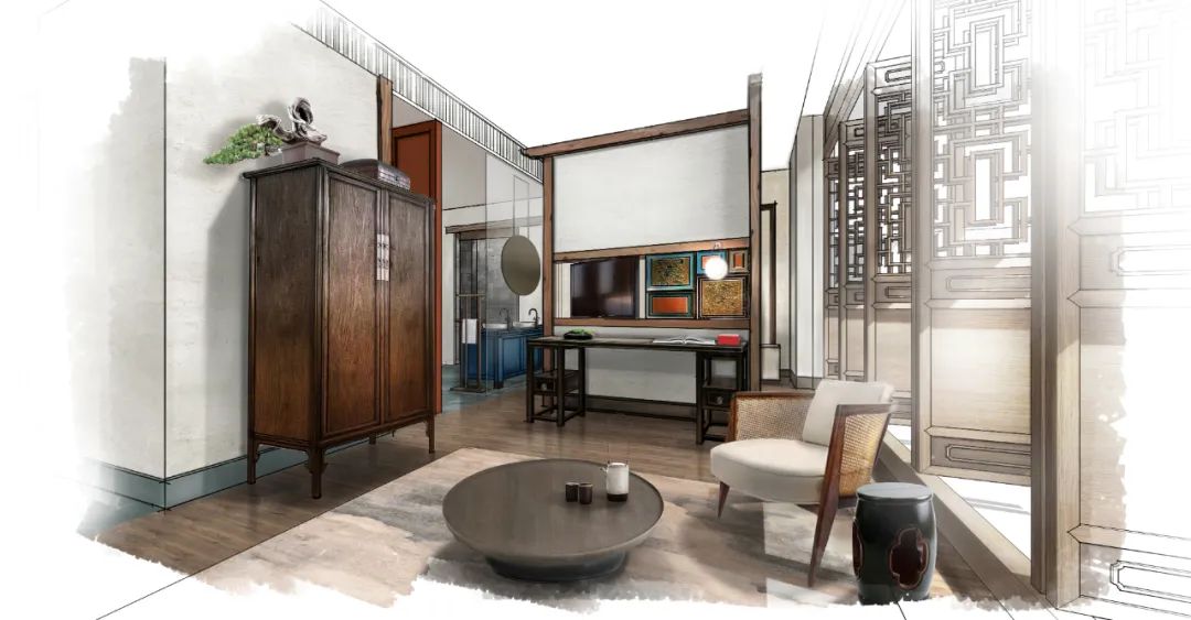 《西厢记》戏曲元素融入民宿设计,打造暧昧空间-89