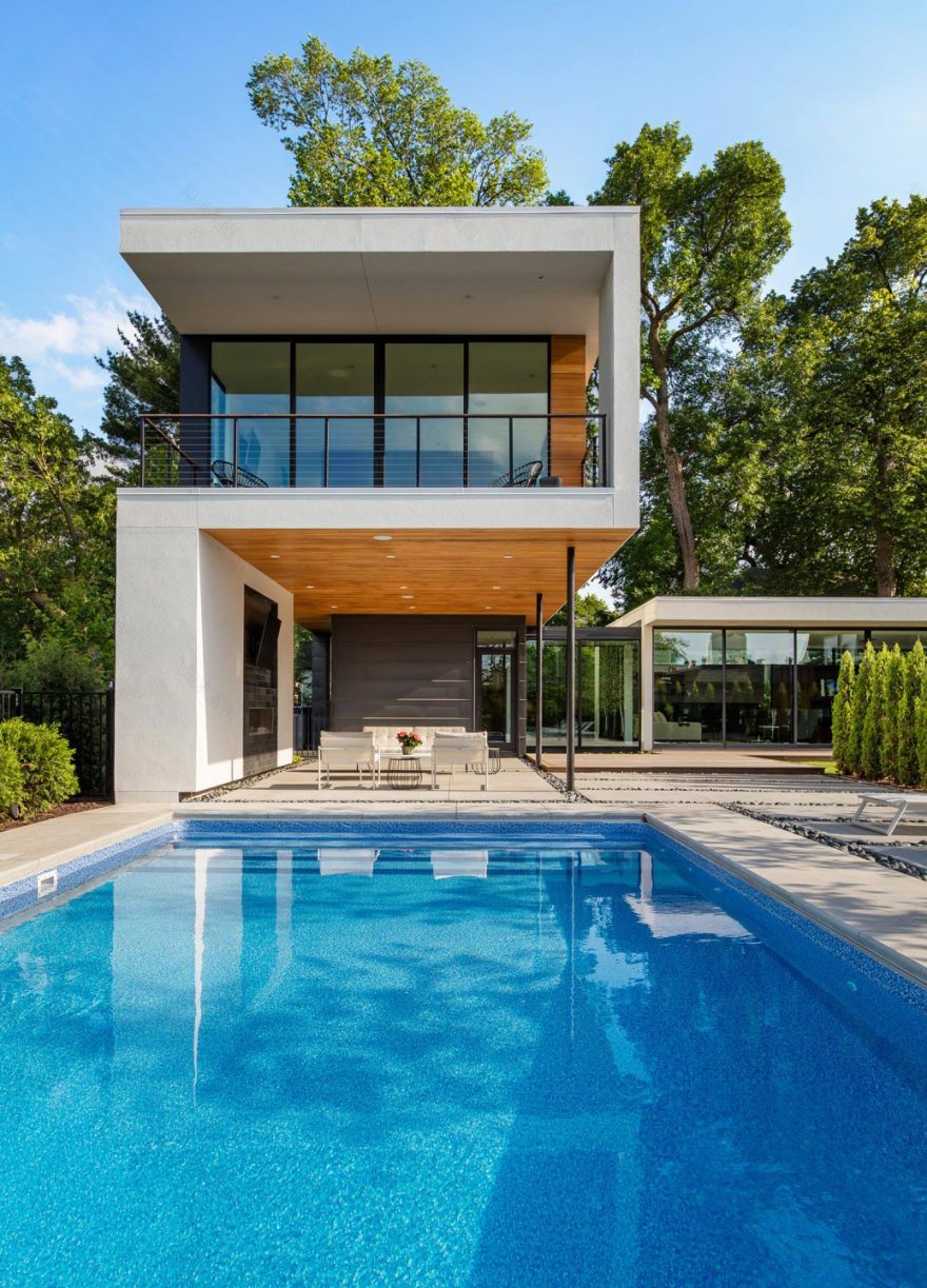 明尼苏达州现代湖景住宅,尽享城市天际线-7