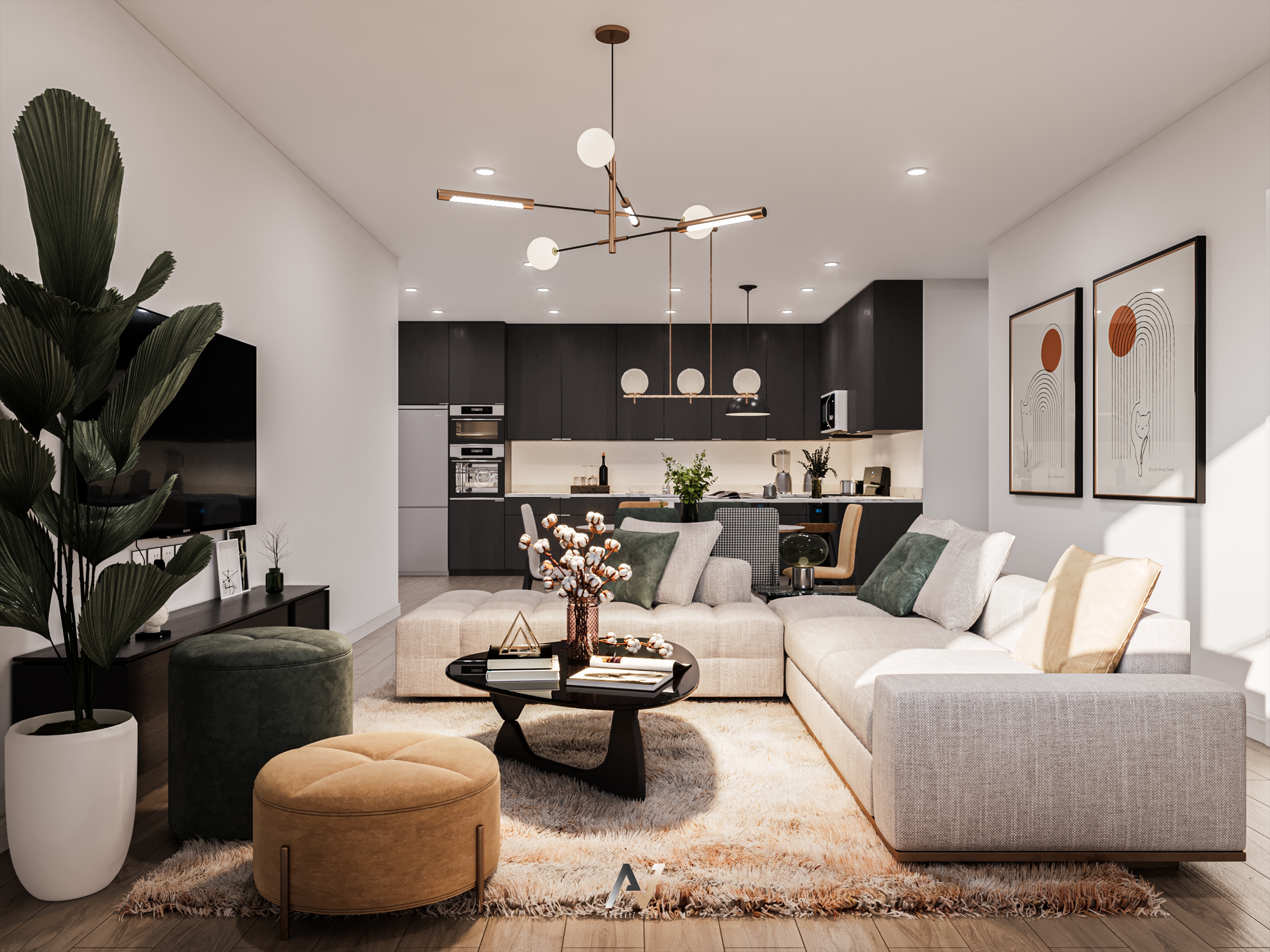 3D Apartment renderings-9