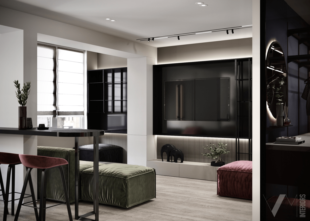 86㎡二居室公寓设计丨意大利丨意大利室内设计师Valeria Mahu-14