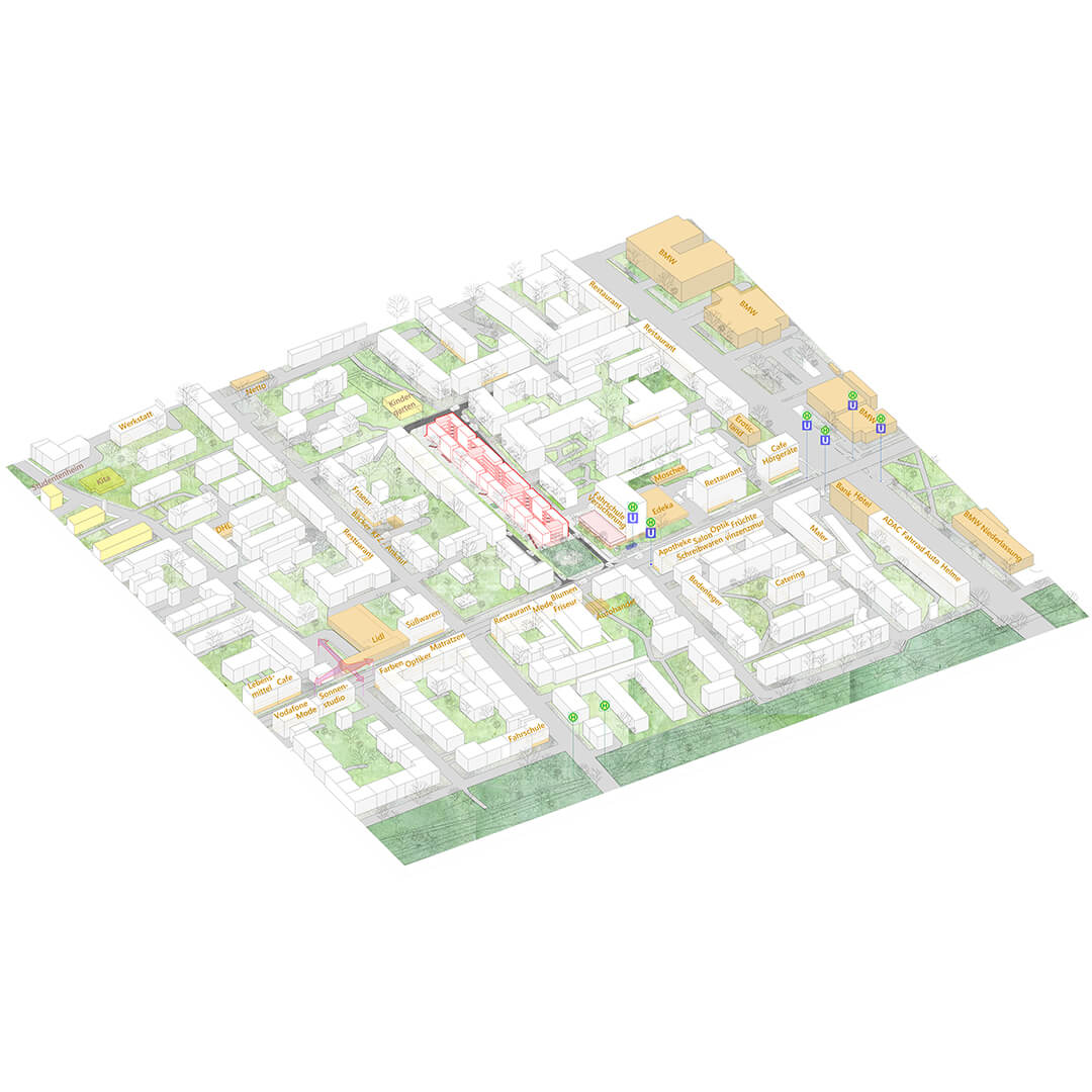 Milbertshofen城市宜居性改造项目丨德国慕尼黑丨Sam Hosseini,Laura Fleischhacker-7