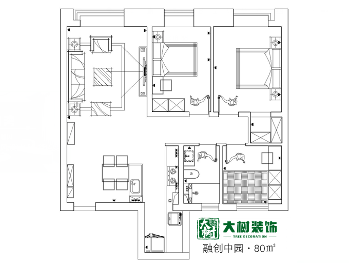 融创中园 80㎡北欧新居 | 高级耐看，腔调十足-14