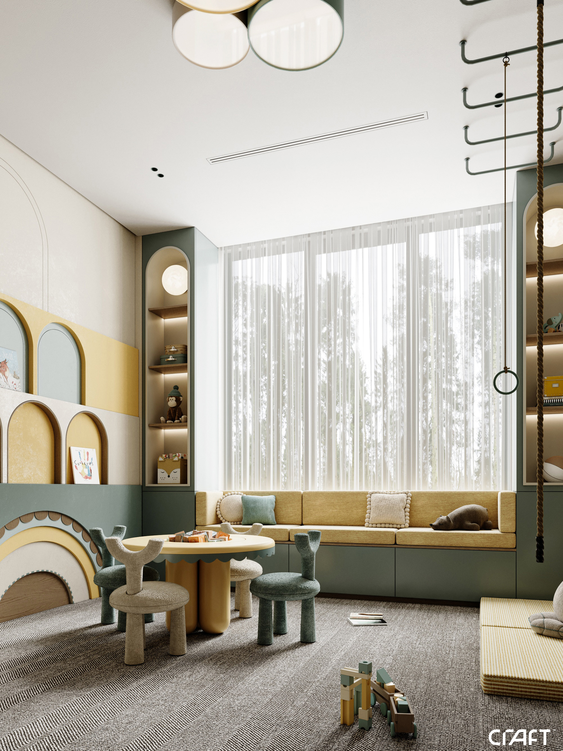 游戏室设计丨沙特阿拉伯利雅得-10