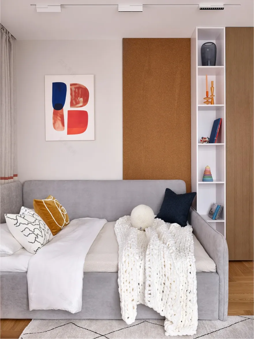 90平米年轻家庭公寓设计丨俄罗斯莫斯科-26