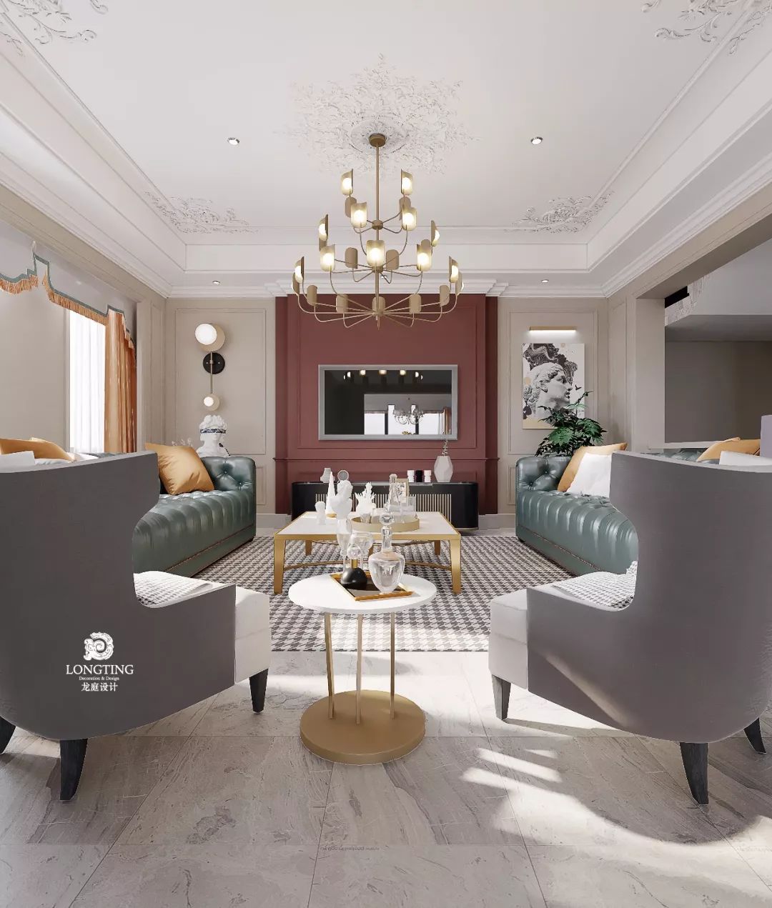 太湖阳光假日 420㎡ Ins 涂料风撞色高级感设计-56