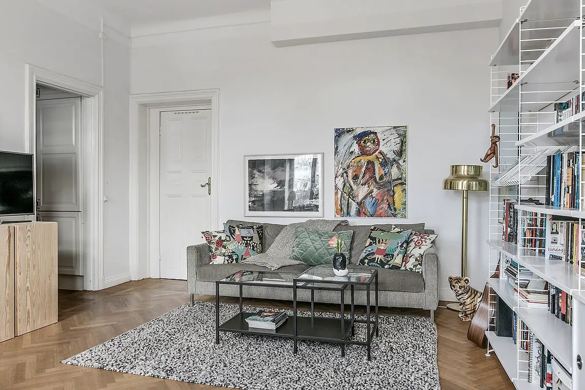 绿意盎然的瑞典公寓 | 植物打造清新室内空间-5