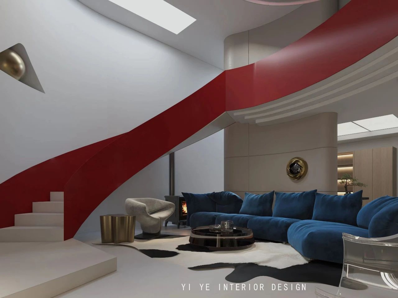 仁恒溪云雅苑 320m² 现代简约设计丨一野设计-11