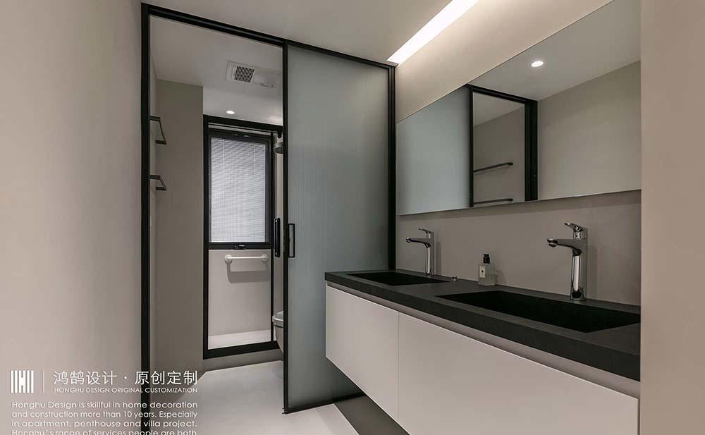 微水泥极简风平层公寓设计丨中国上海丨上海鸿鹄设计-33