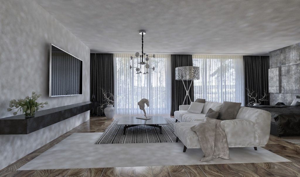 莫斯科奢华双层联排别墅设计-16