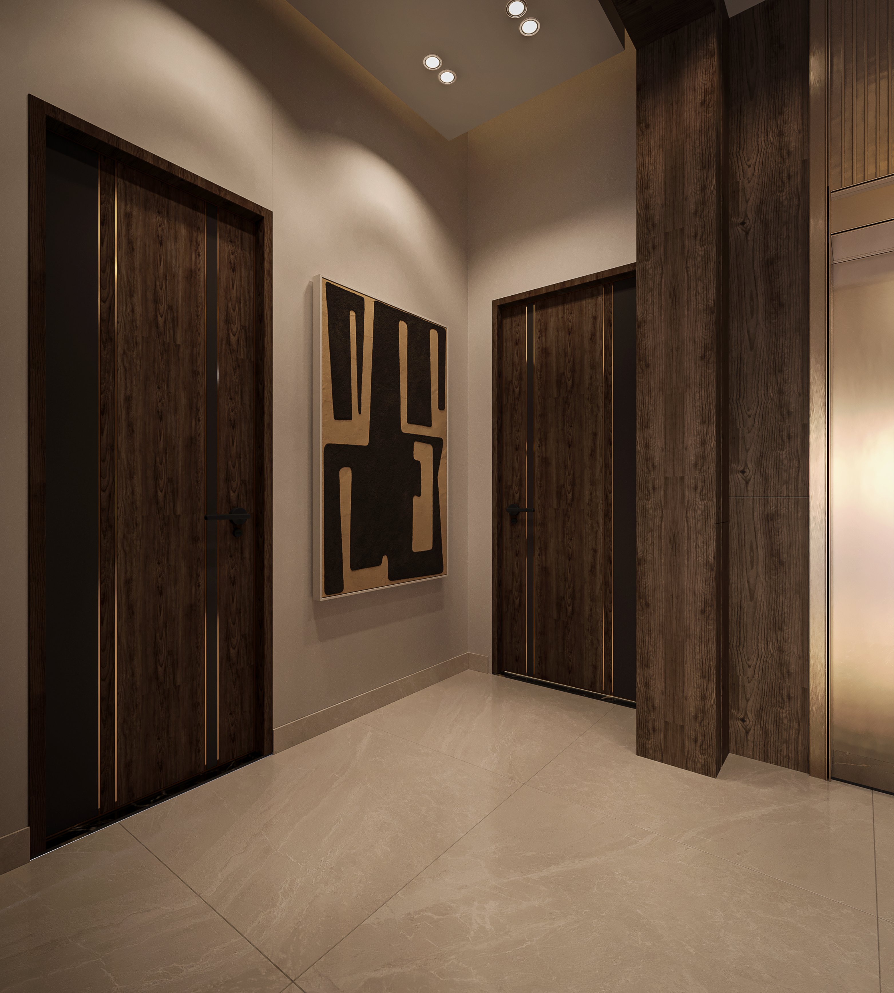 奢华别墅大堂及接待处丨Yasmin Samir-38