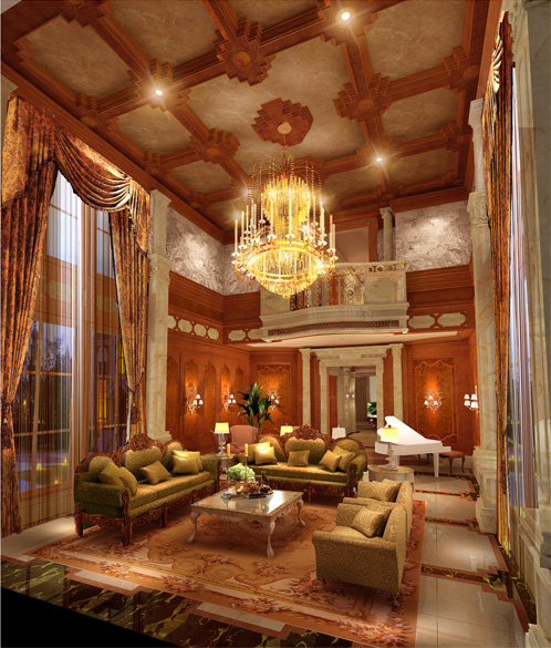 上海檀宫独栋别墅奢华装修-5