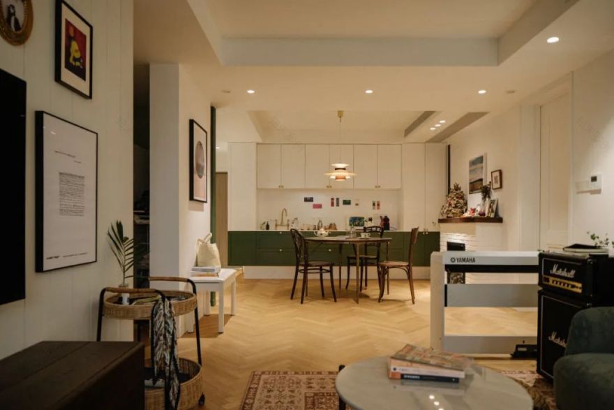 绿意复古,108㎡二手房变身温馨美宅-73