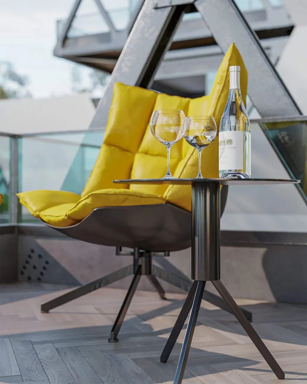 森林中的飞行别墅丨Sajad Motamedi-9