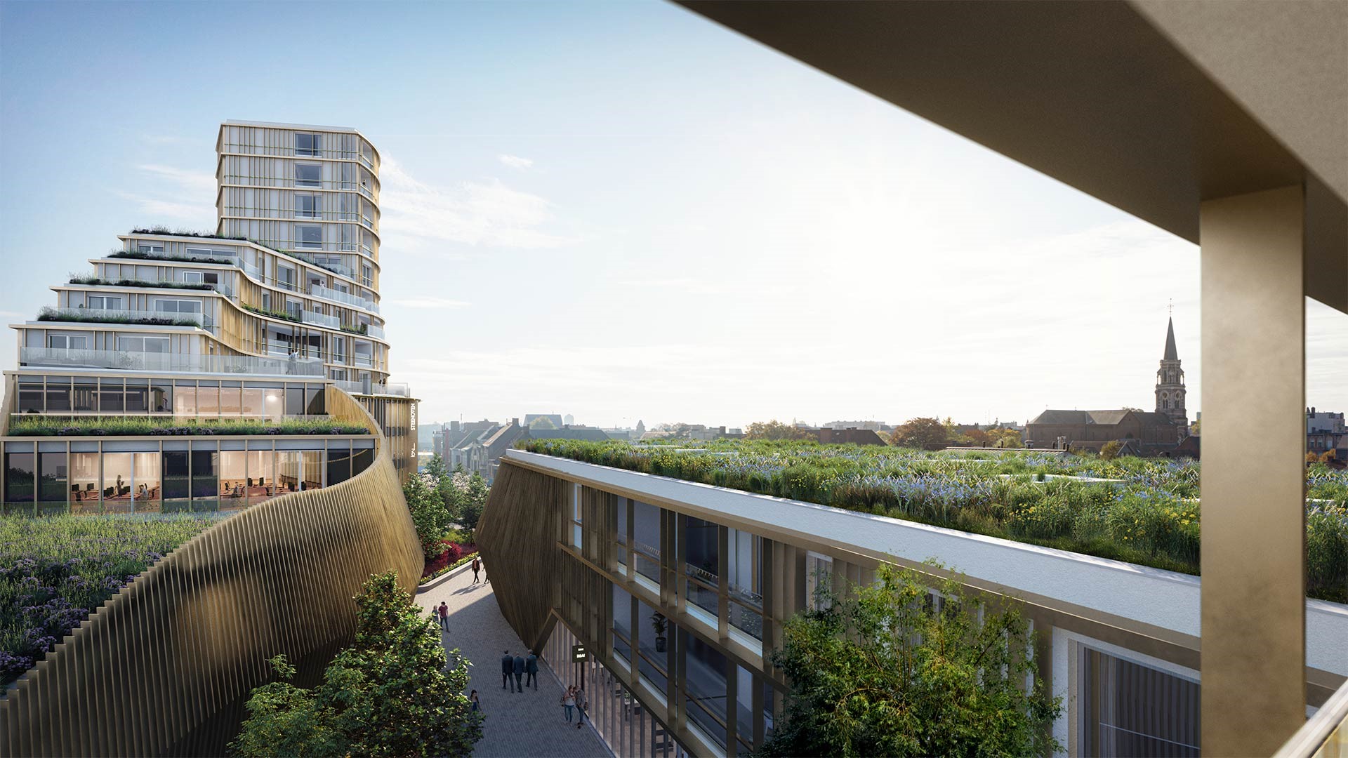 Roelevard Roeselare · 绿色峡谷中的城市更新丨B2Ai architects-9