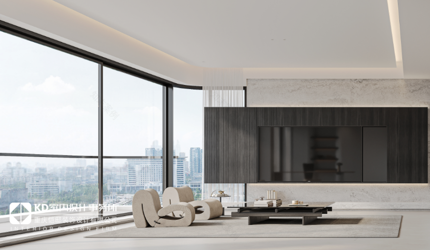 重庆龙湖舜山府 238㎡极简风温润时光丨中国重庆丨KD 室内设计事务所-23