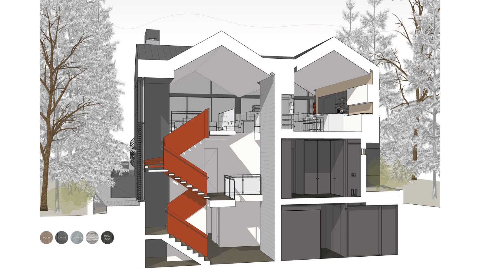 雪谷中的现代暖宅丨美国科罗拉多丨KAA-33