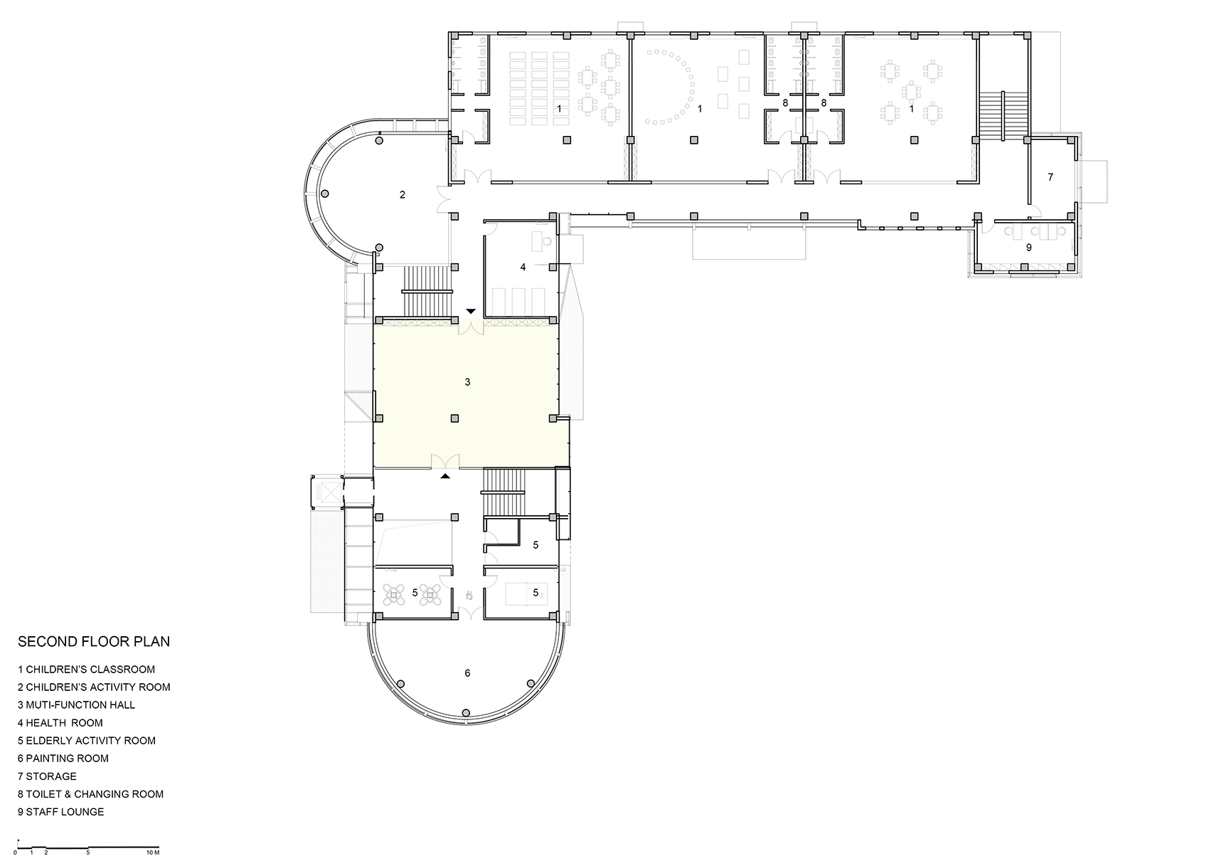 鹤壁清华园老幼一体社区中心改造设计，河南 / 一树建筑工作室-46
