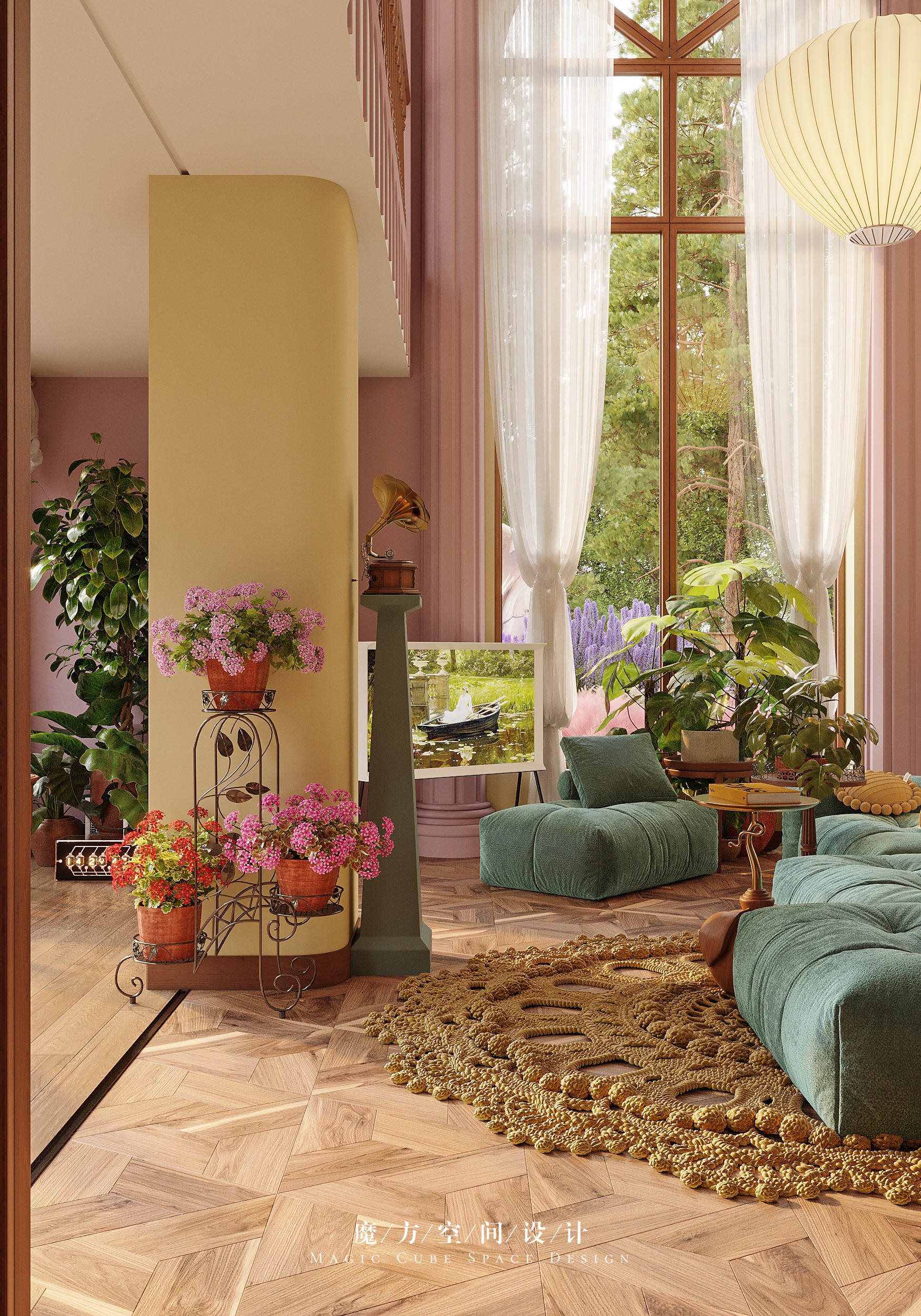 大连•法式复古别墅设计丨中国大连丨魔方空间设计-29