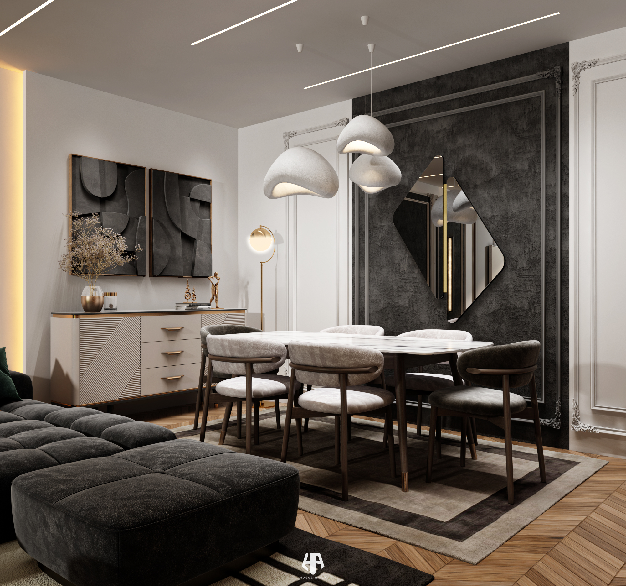 当代接待和起居区设计-8