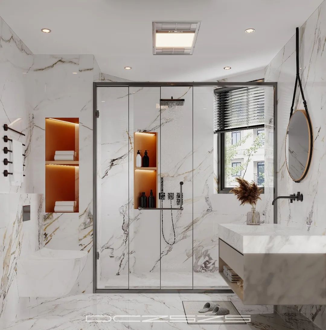 万科金域蓝湾愉景湾现代轻奢风设计丨东成至盛装饰-40